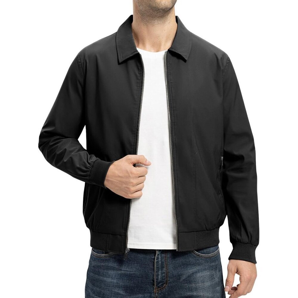 Mens Lightweight Jackets Casual Stylish Windbreakers for Men Light Track Jacket